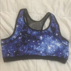 Galaxy Print Sports Bra